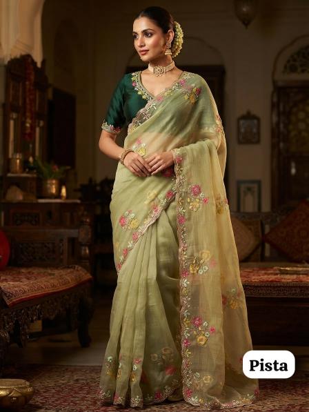 Vinayak soft chiffon saree india wholesale clothing